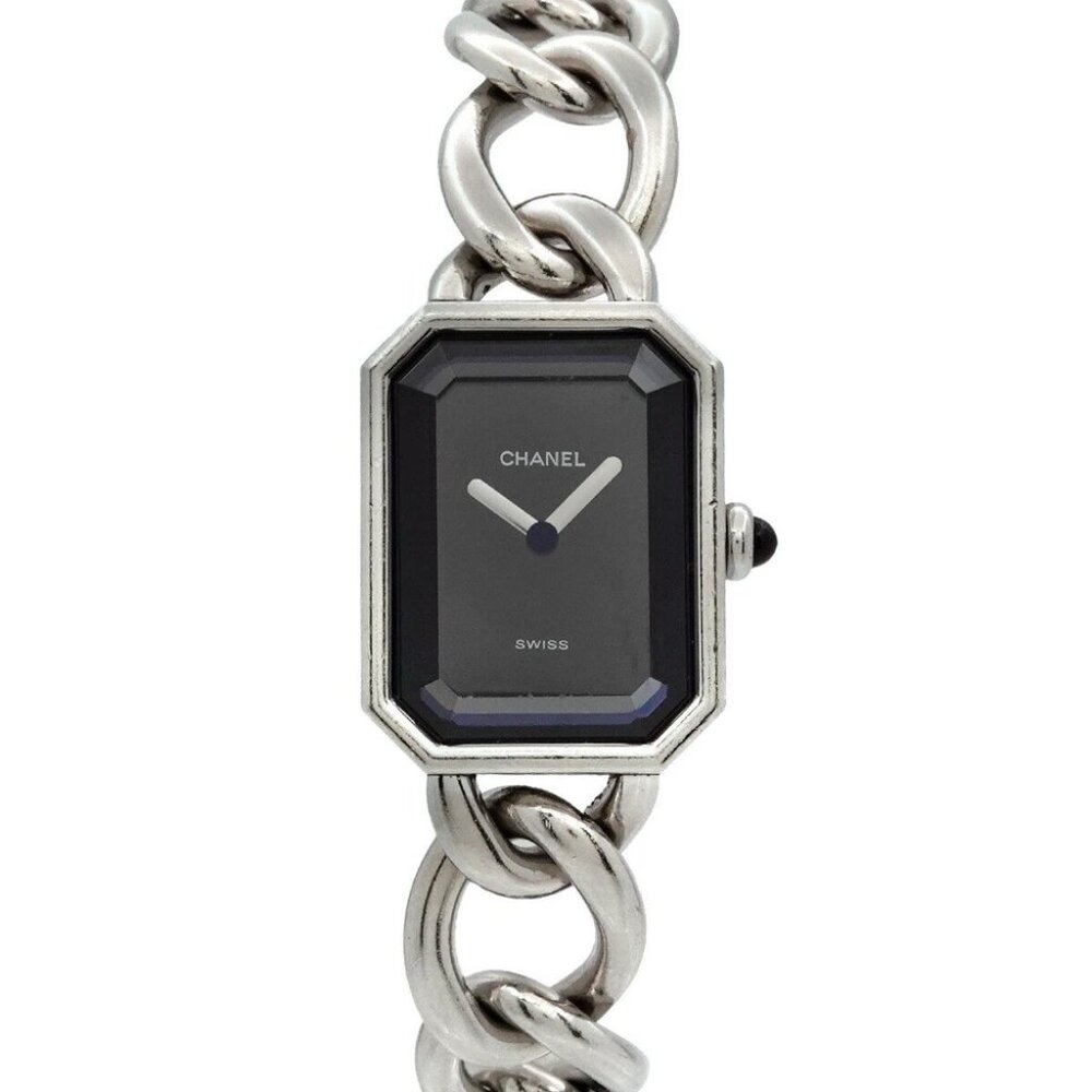 CHANEL Premiere L Size H0452 Quartz Black Dial Ladies Watch 90278109